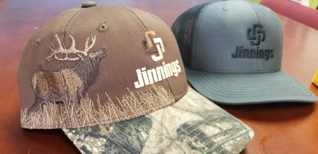 Custom Embroidered Dri Duck Scene Caps