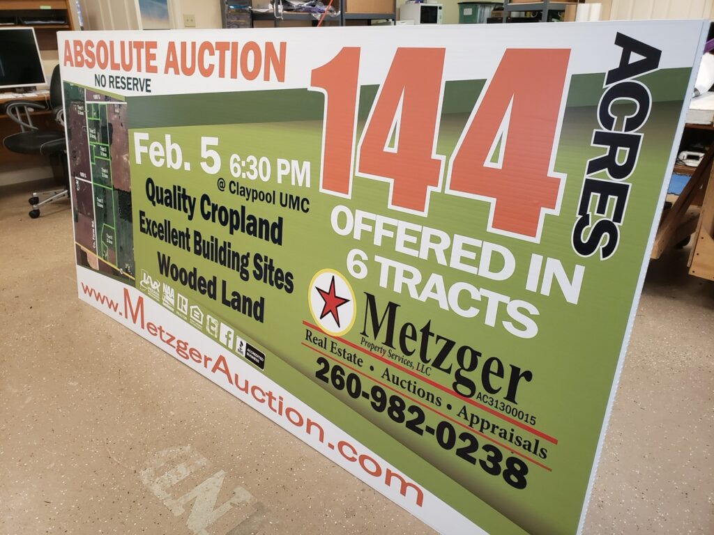 Auction Sign / 10mm Sign