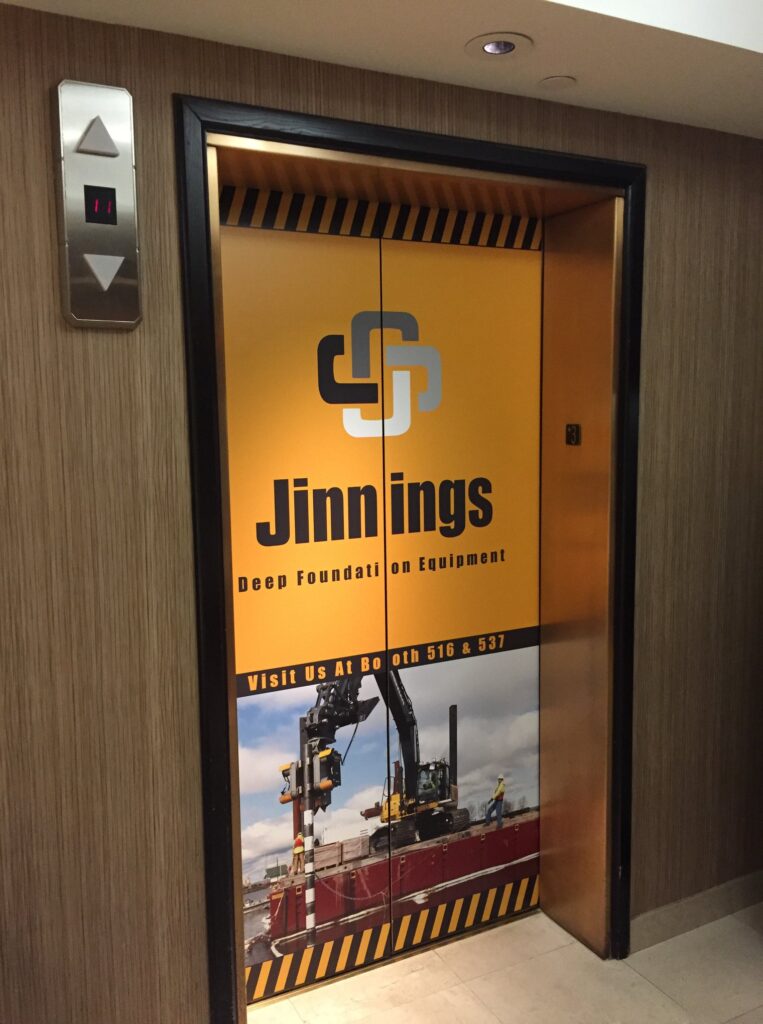 Wall Decal / Wall Graphic for Elevator Doors