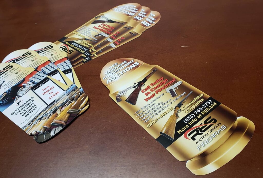 Die Cut Postcard and Mailing