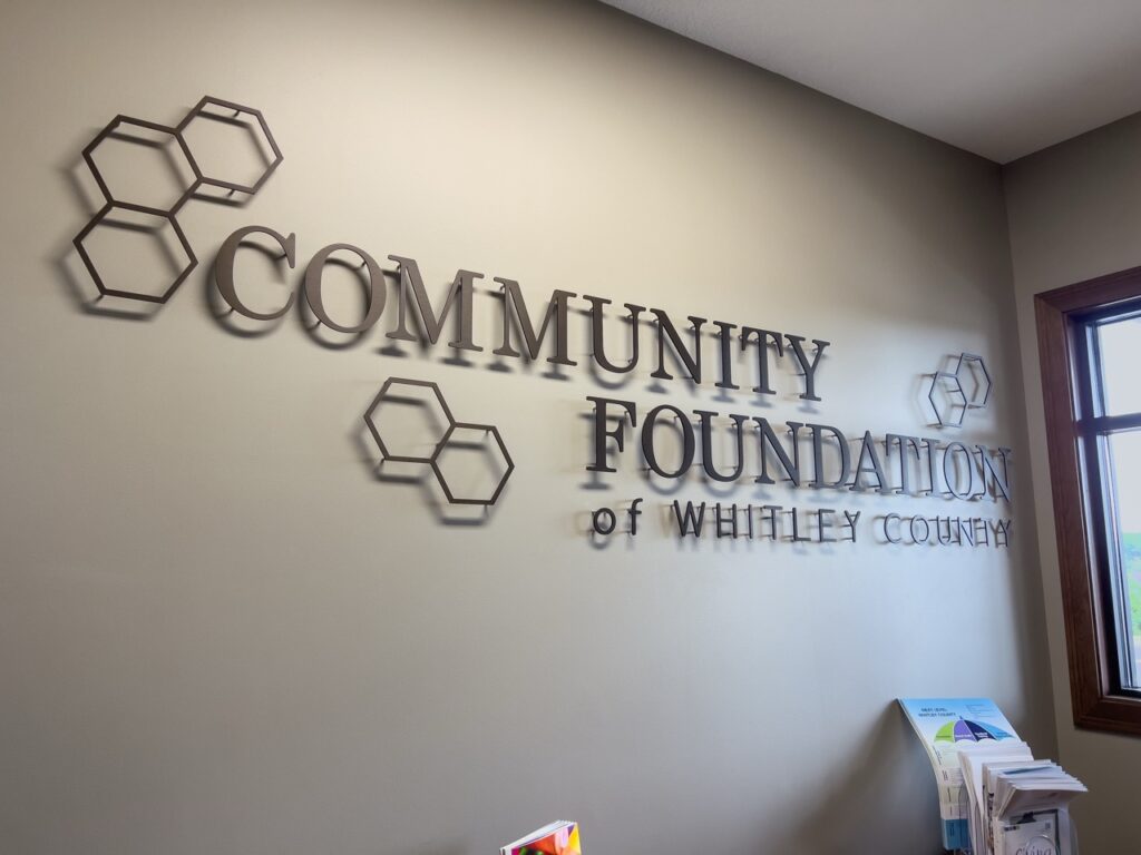 Foyer Sign with Raised Lettering